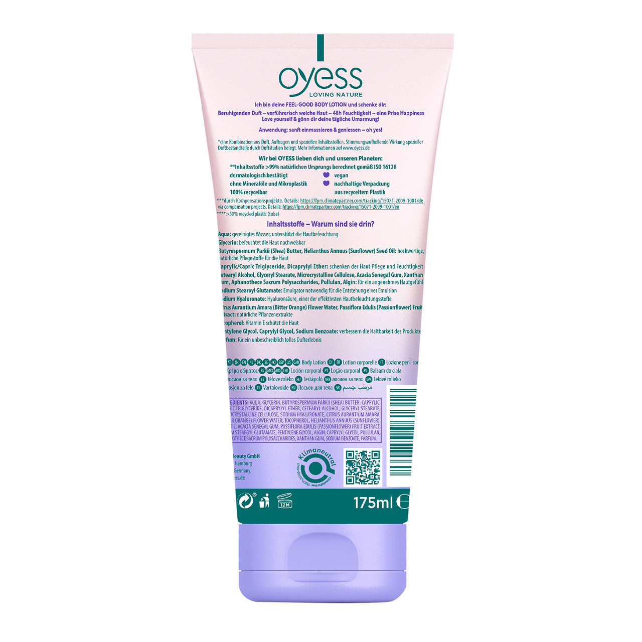 OYESS Feel Good Body Lotion - pflegend