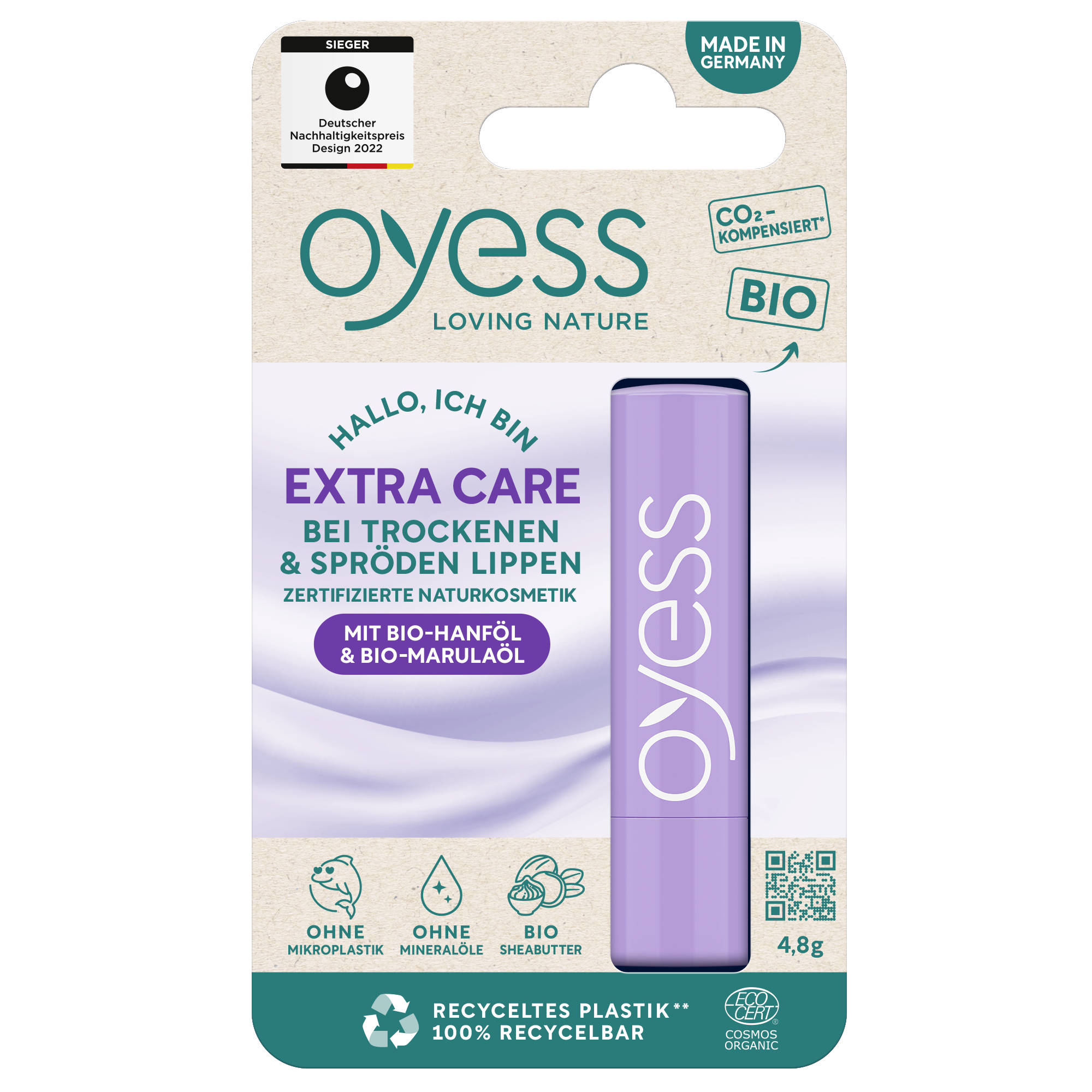 OYESS Lip Balm Extra Care, 4,8g