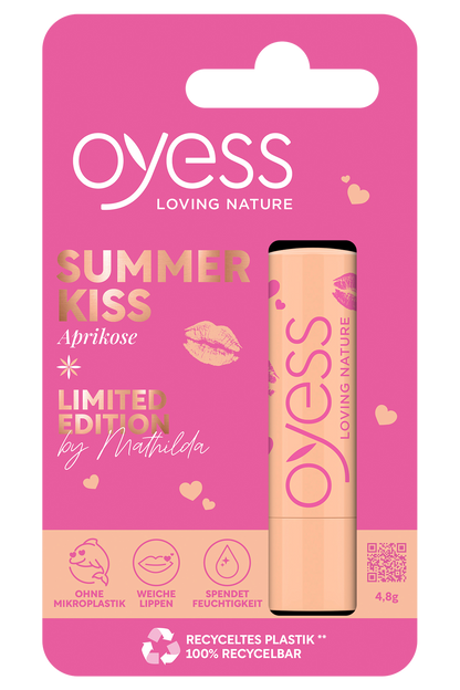 OYESS Lippenbalsam Limited Edition »SUMMER KISS« Aprikose by Mathilda, 4,8g