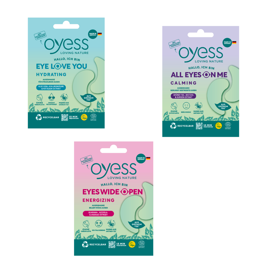 Augen zu und OH YES! Augenmasken Set - 3 Stück